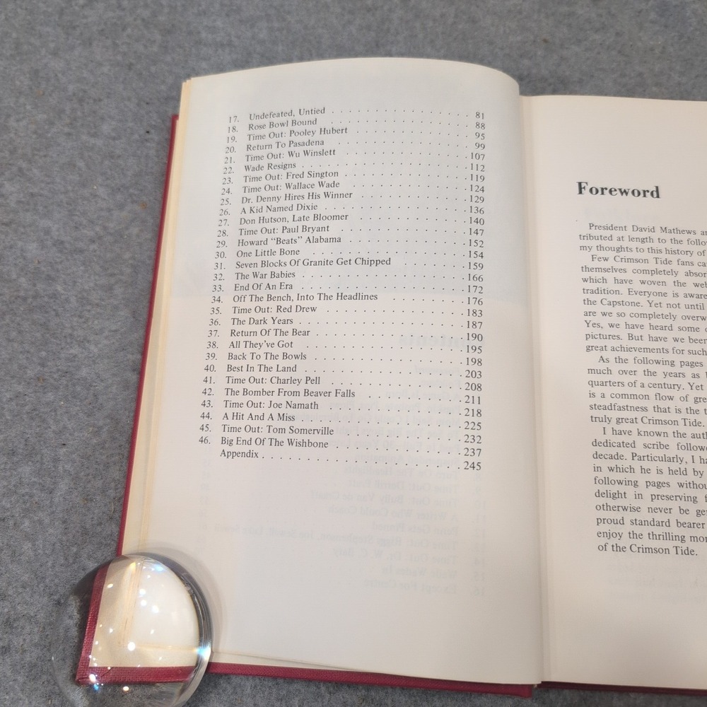 The Crimson Tide A Story of Alabama Football Clyde Bolton Signed 1972 Hardcover - Picture 7 of 7